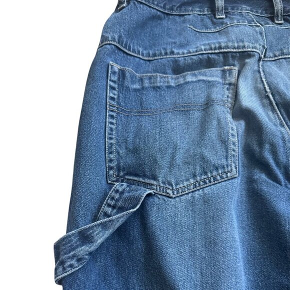 VTG Y2K 725 Originals Blue Carpenter Men's Jeans Size: 34 - Picture 5 of 9